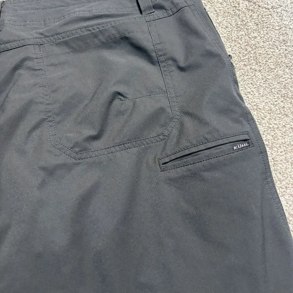 KUHL Silencr Pants Mens 38x30 Black Ripstop Stretch Hiking Trousers 5166 Utility